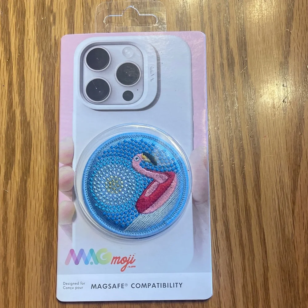 MagSafe Compatible Phone Badge- Blue Flamingo🌺